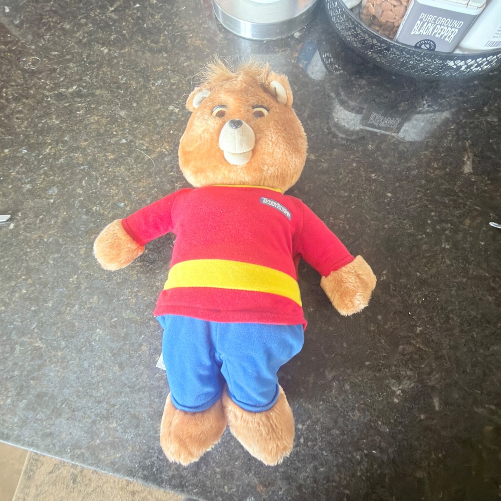 1998 YES! Entertainment Teddy Ruxpin Animated Plush Bear +The Airship Tape WORKS